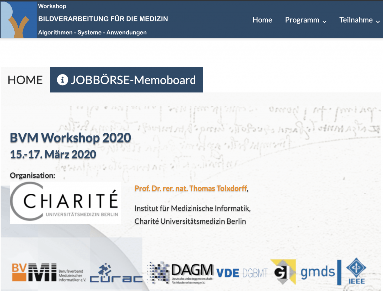 BVM 2020 converted to Video Conference