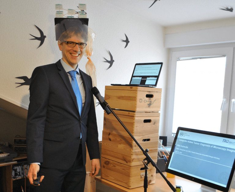 First Corona Defense at the Lab: Marc Aubreville graduated on 8th of May 2020!