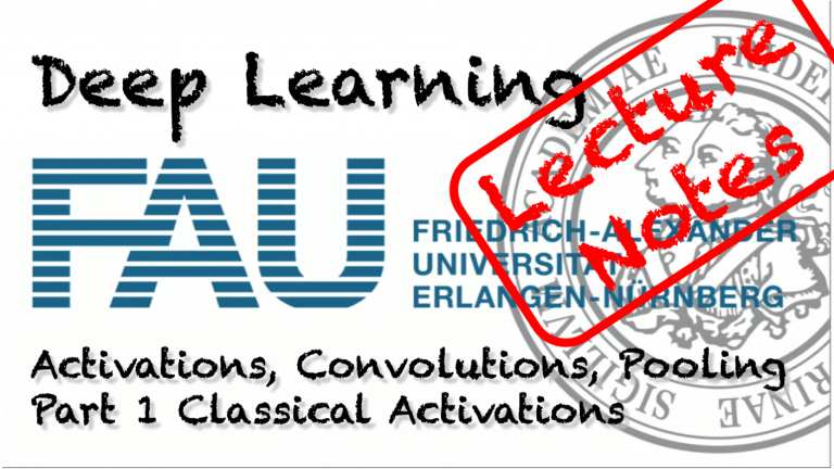 Lecture Notes in Deep Learning: Activations, Convolutions, and Pooling – Part 1