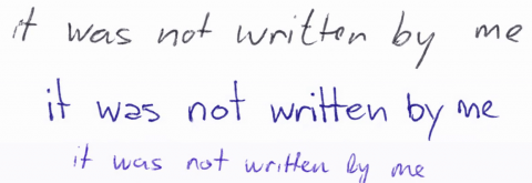 Towards entry "Spatio-Temporal Handwriting Imitation"