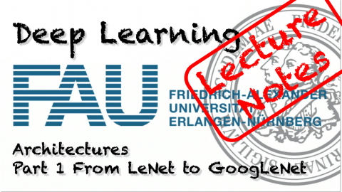 Towards entry "Lecture Notes in Deep Learning: Architectures – Part 1"