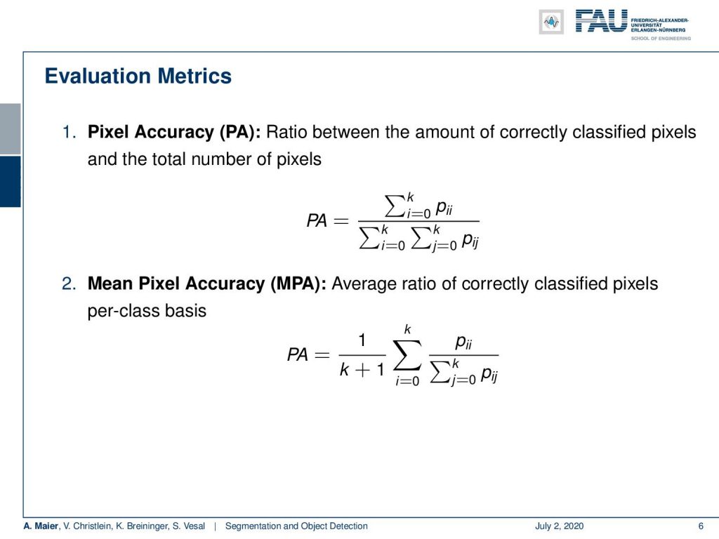 Lecture Notes In Deep Learning Segmentation And Object Detection Part 1 Pattern Recognition Lab