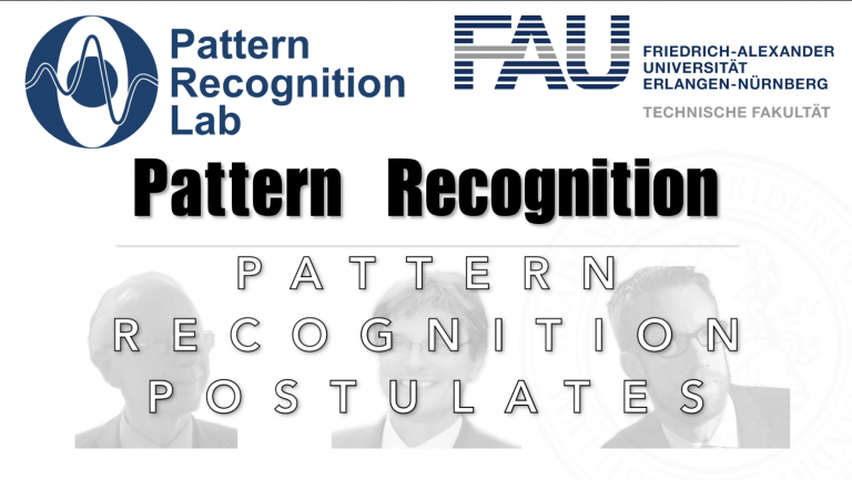Watch now: Pattern Recognition: Episode 2 – Pattern Recognition Postulates (WS 20/21)