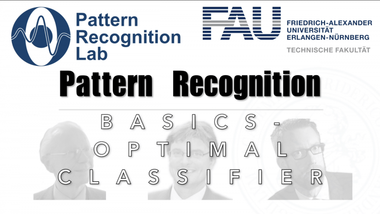 Watch now: Pattern Recognition: Episode 4 – Basics – Optimal Classification (WS 20/21)