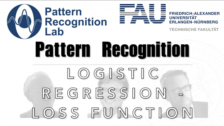 Watch now: Pattern Recognition: Episode 8 – Logistic Regression – Loss Function (WS 20/21)