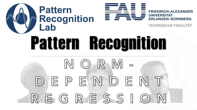 Watch now: Pattern Recognition: Episode 18 –  Norm-dependent Regression (WS 20/21)