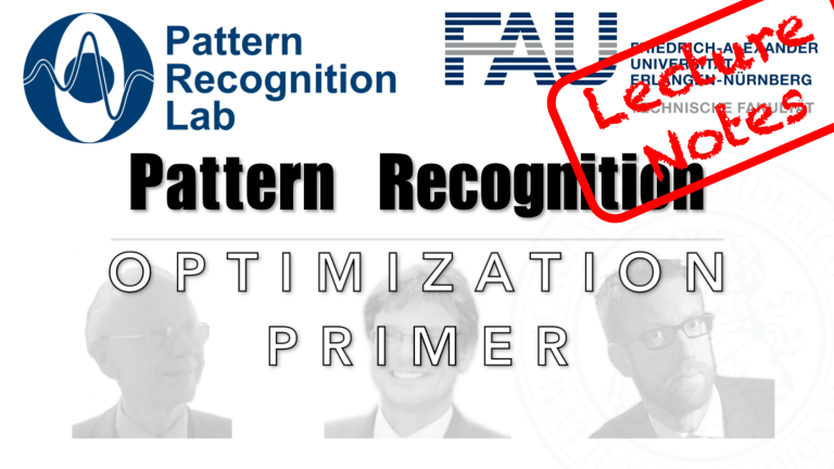 Lecture Notes in Pattern Recognition: Optimization Primer
