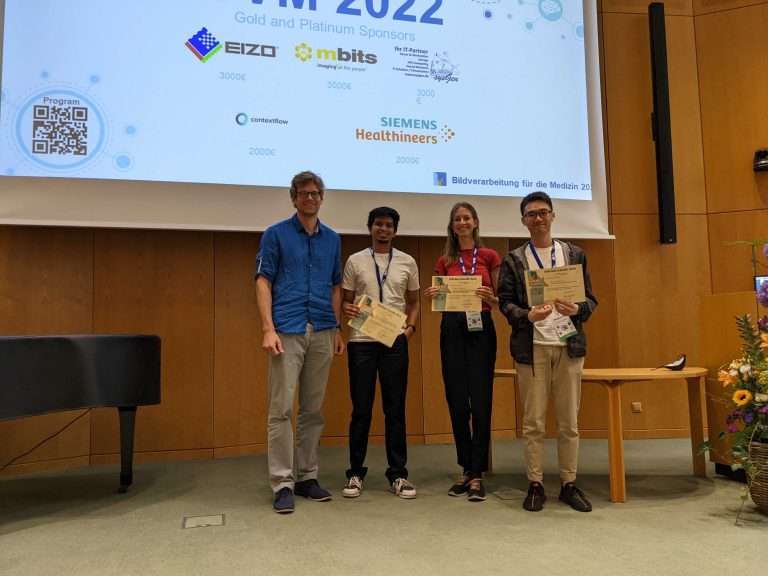 Hattrick – Winning Best Scientific Contribution Awards #1 to #3 – at the German Medical Image Processing Conference