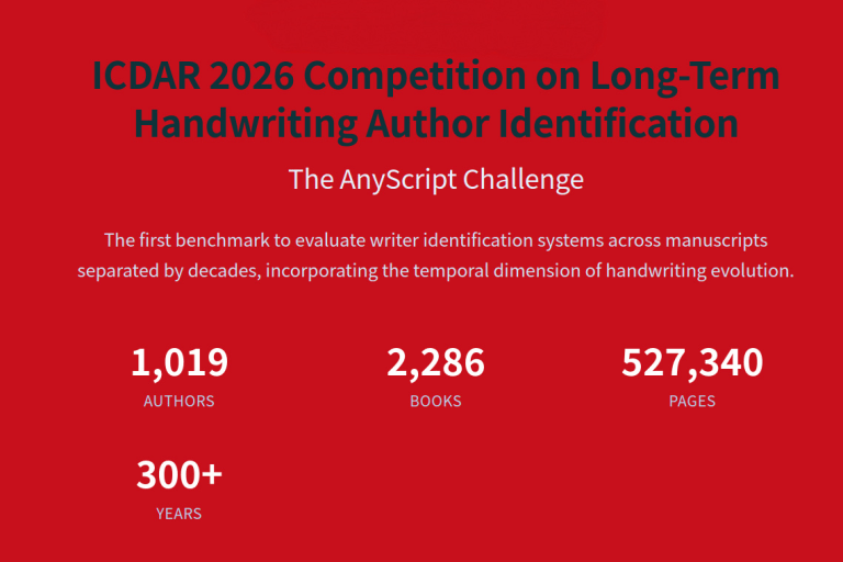 Pattern Recognition Lab Member wins Second Place in ICDAR Competition